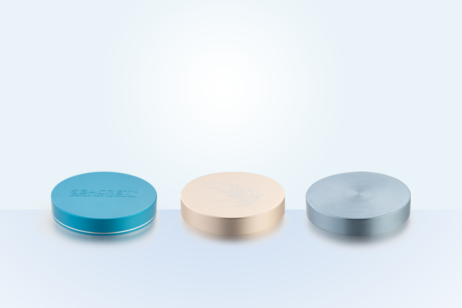 89-400-16 Runde Aluminium-plastische Cremeschraube Deckel 250 ml mit perfekter Versiegelung